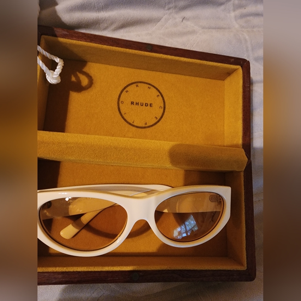 Rhude Agnelli Shades White NWOT